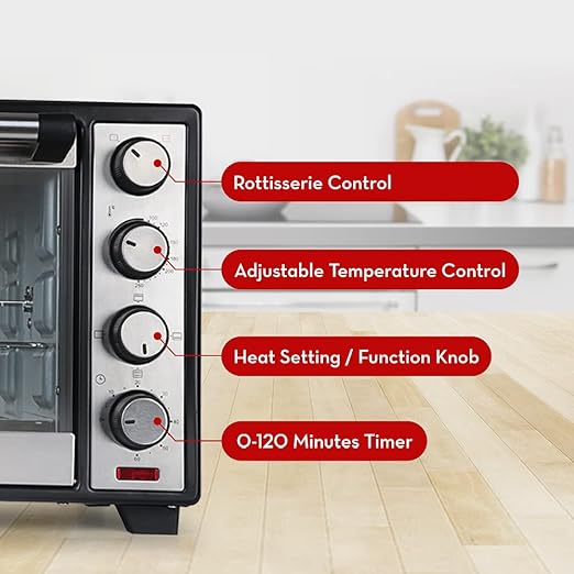 Pigeon Oven Toaster Grill 30 L With Rotisserie | Oven Toaster And Grill