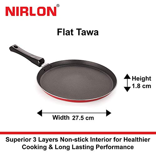 Nirlon Special Non- stick tawaa | Flat Base dosa Tawa | (3 Layered Coated)