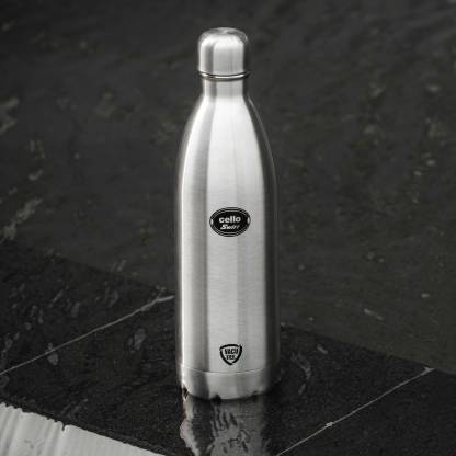 Cello Swift Vacuum Insulated Flask Hot and Cold Water Bottle | 1000ml | Silver