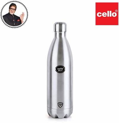 Cello Swift Vacuum Insulated Flask Hot and Cold Water Bottle | 1000ml | Silver