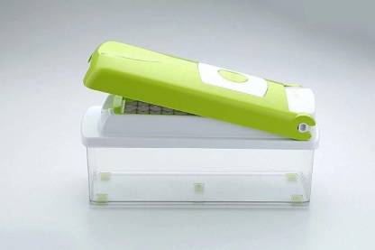 Ganesh Plastic Multipurpose Vegetable and Fruit Chopper Cutter Grater Slicer | Green