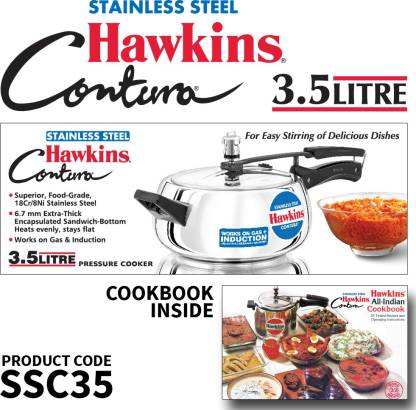 Hawkins 35 Litre SSC35 Contura Pressure Cooker, Silver