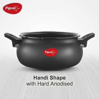 Pigeon By Stovekraft All in One Super Aluminium Cooker, 5 Litre, Black