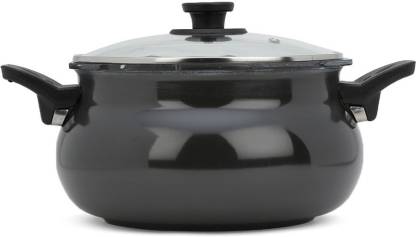 Pigeon By Stovekraft All in One Super Aluminium Cooker, 5 Litre, Black
