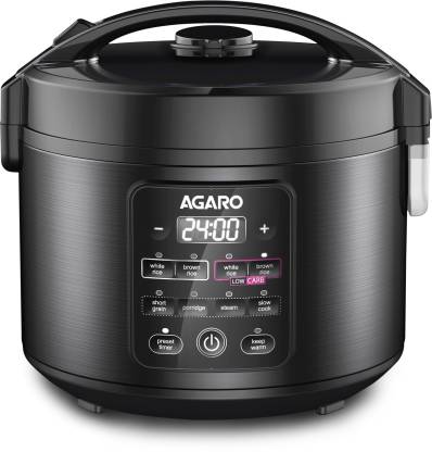 AGARO Regal Electric Rice Cooker, 3L, Black