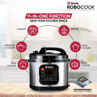 Geek Robocook Zeta 5 Litre Electric Pressure Cooker