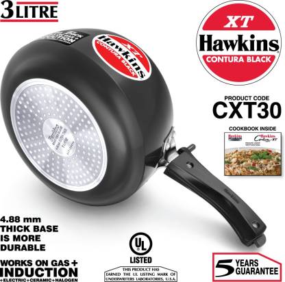Hawkins Contura CXT30 Induction Compatible Pressure Cooker | 3ltrs