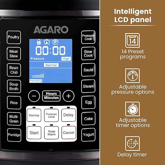 Agaro Imperial 6 L Electric Pressure Cooker