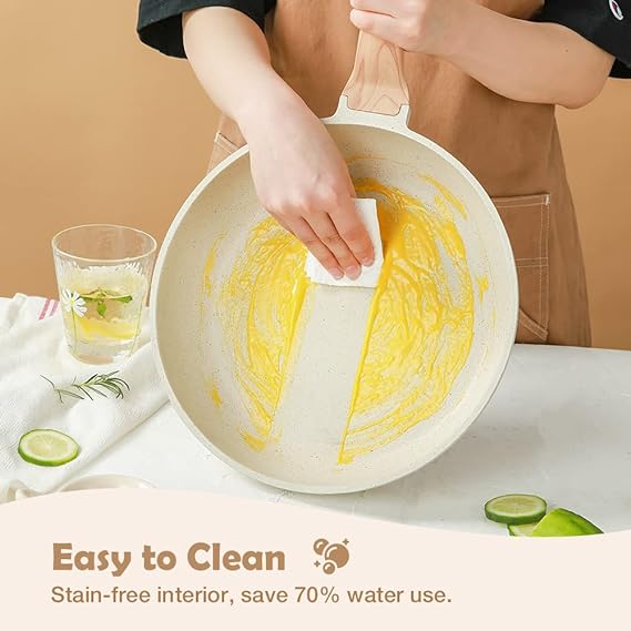 CAROTE Non Stick Pan with Lid