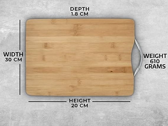 Rusabl Bamboo Chopping Board Vegetable Cutting Board