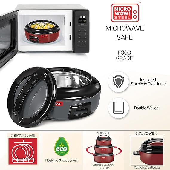 MILTON Ernesto Inner Stainless Steel Junior Casserole (Set of 3)