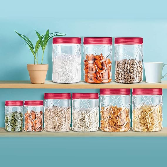 MILTON Vitro Plastic Pet Storage Jar and Container (Set of 18)