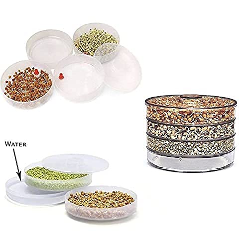 Rylan Sprout Maker with 4 Compartments Containers Set