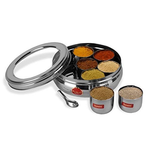 Sumeet Stainless Steel Belly Shape Masala Box