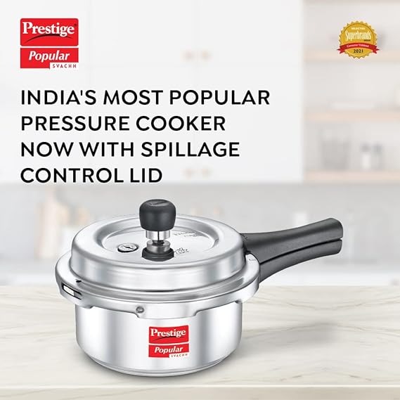 Prestige 2L Popular Svachh Aluminium Outer Lid Pressure Cooker