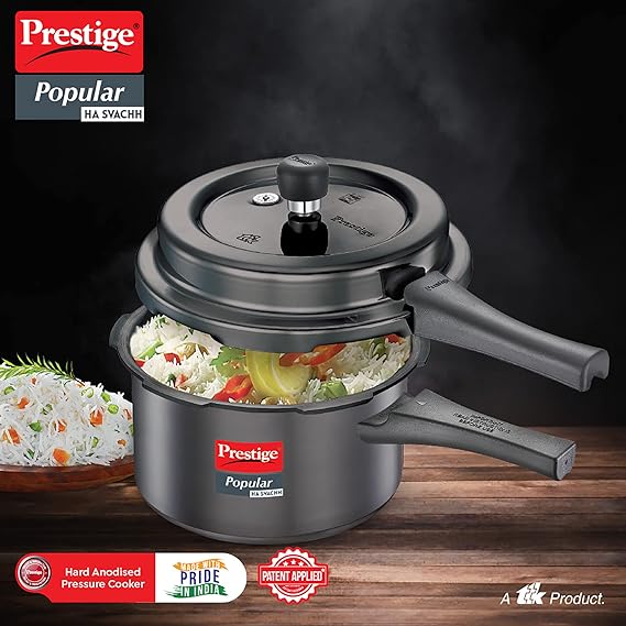 Prestige Popular 3 L Svachh Hard Anodised Pressure Cooker