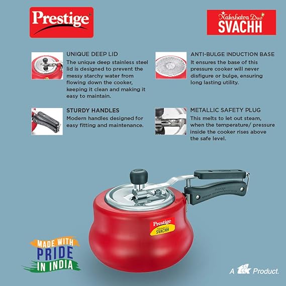 Prestige Svachh 10752 3 L Nakshatra Pressure Cooker