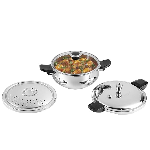 Vinod Stainless 55 L Steel Sandwich Pressure Cooker