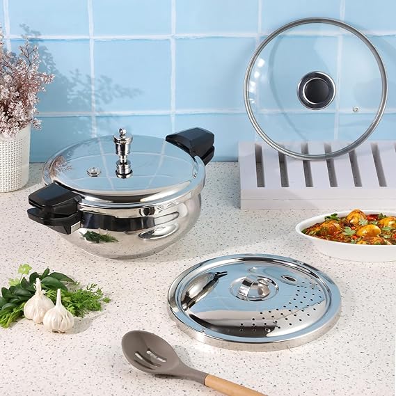 Vinod Stainless 55 L Steel Sandwich Pressure Cooker