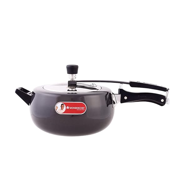 Wonderchef 5 L Taurus Hard Anodized Inner Lid Pressure cooker