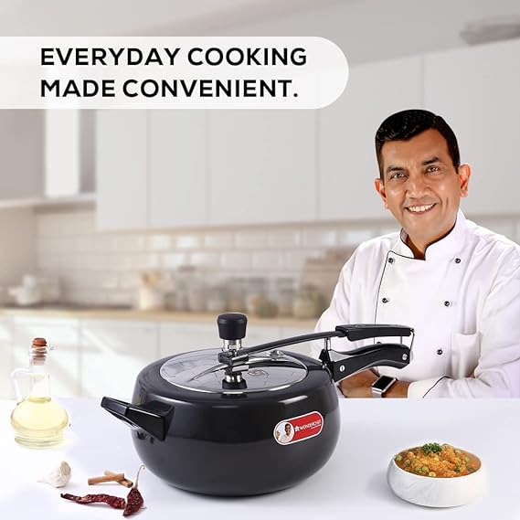 Wonderchef 5 L Taurus Hard Anodized Inner Lid Pressure cooker