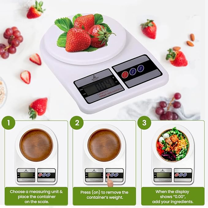 ActiveX Quanty Max Digital Food Kitchen Scale for Cooking Baking
