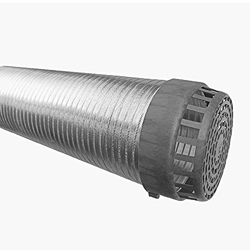 AMPEREUS 6 Feet (6 Inch) Premium Chimney Aluminium Exhaust Duct Pipe