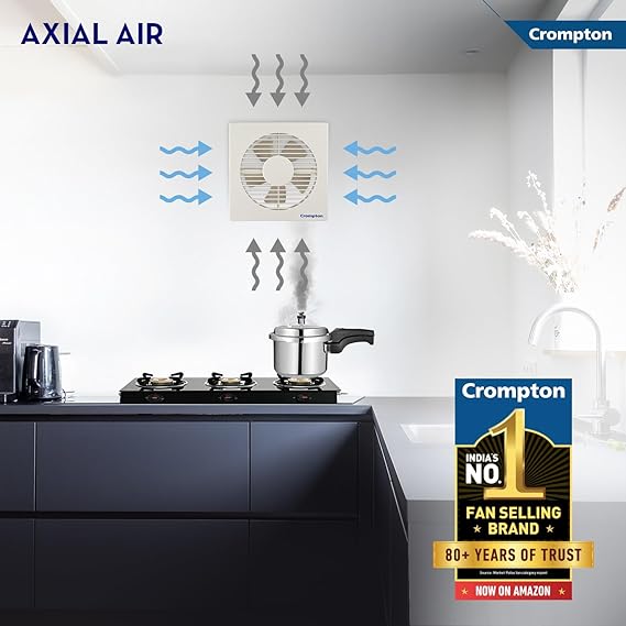 Crompton Axial Air High-Speed Plastic Exhaust/Ventilation Fan