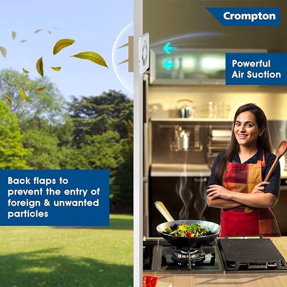 Crompton Brisk Air Neo (200 mm) Exhaust Fan for Kitchen