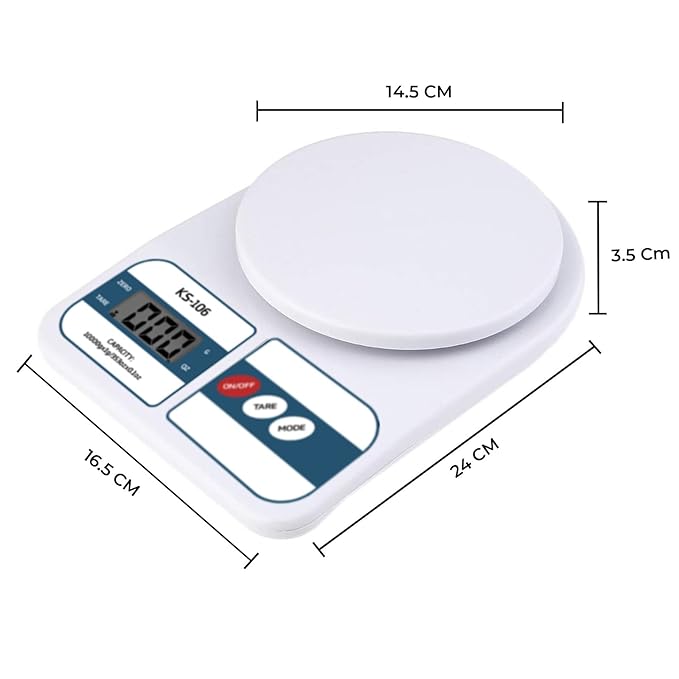 beatXP Kitchen Scale Multipurpose Portable Electronic Digital Weighing Scale