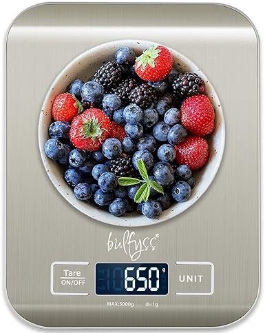 Bulfyss Stainless Steel Digital Kitchen Weighing Scale & Food Weight Machine