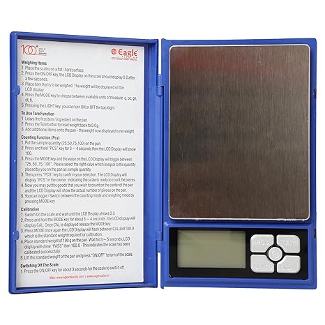 Eagle Digital Pocket Weighing Scale with High Precision Mini Weight Machine (PKT-NB2)