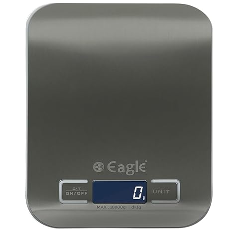 Eagle Stainless Steel Digital Kitchen Weighing Scale with 10 kg Capacity