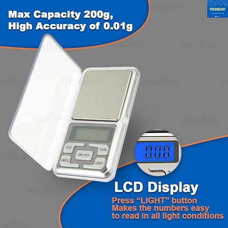 FreshDcart Mini Digital Weighing Machine With Auto Calibration
