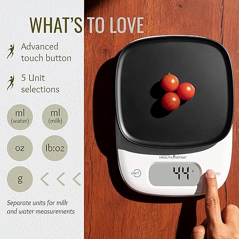 HealthSense Kitchen Food Weighing Scale Chef-Mate (KS 63)