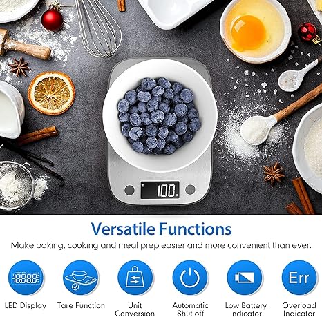 SIMPLETASTE Digital Food Kitchen Scale
