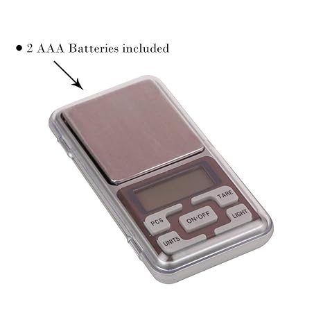 Thermomate Mini Pocket Weight Scales Digital Jewellery Weighing Machine with Auto Calibration