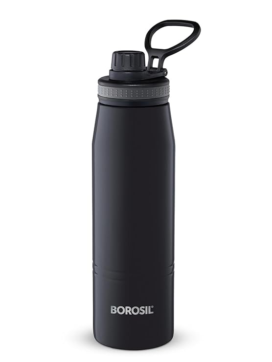 Borosil - Stainless Steel Hydra Gosports | Vacuum Insulated Flask Water Bottle