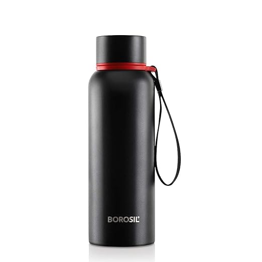 Borosil Hydra Trek Water Bottle | Stainless Steel Water Bottles | Vacuum Insulated Flask Bottles