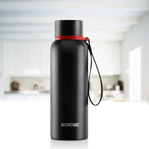 Borosil Hydra Trek Water Bottle | Stainless Steel Water Bottles | Vacuum Insulated Flask Bottles