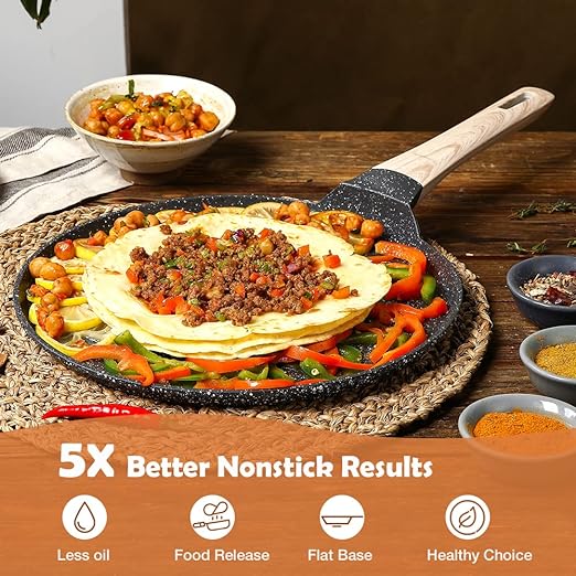 Carote 28 cm Induction Dosa Tawa Non Stick Pan