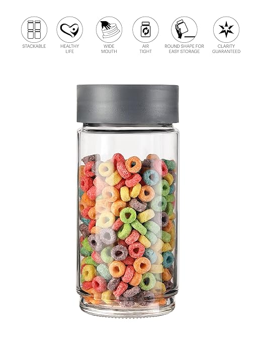 Cello Modustack Glassy Storage Jar | Set of 3