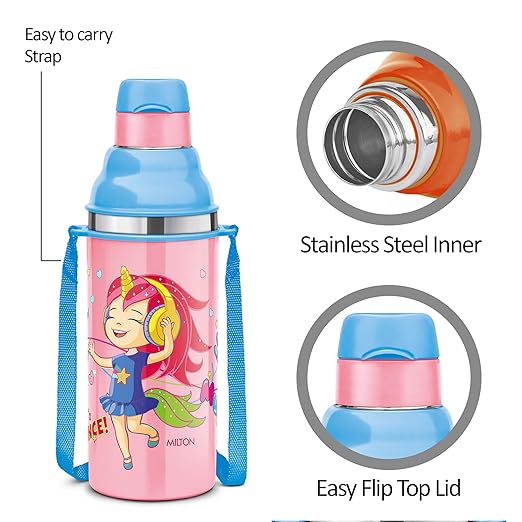 Milton Kool Stunner 400 Insulated School Kids Bottle with Inner Steel