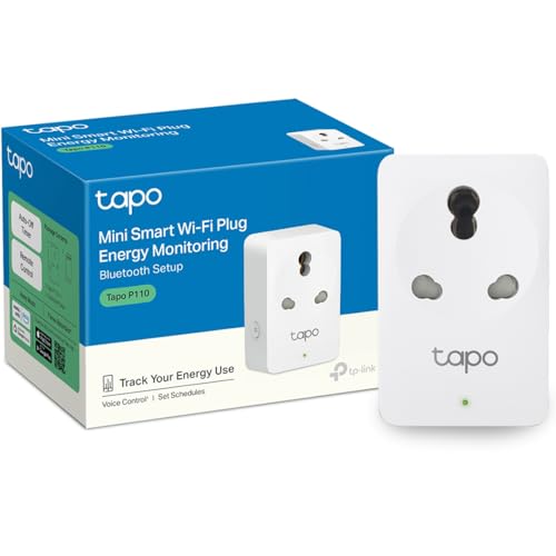 Tapo TP-Link P110 Mini 16A Smart Wi-Fi Plug | Energy Monitoring