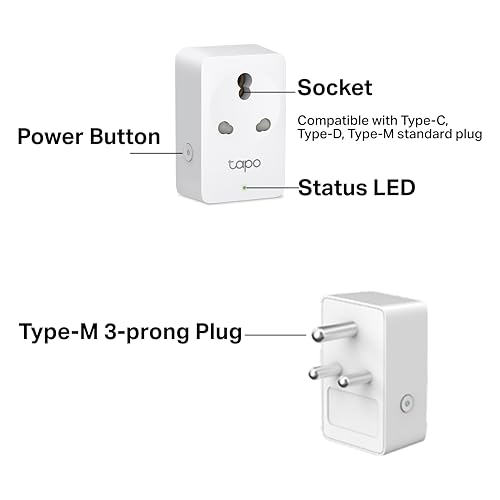 Tapo TP-Link P110 Mini 16A Smart Wi-Fi Plug | Energy Monitoring