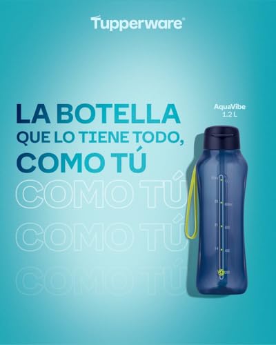 Tupperware Aquavibe 1.2L| Aquamarine With Free Straw And Strap