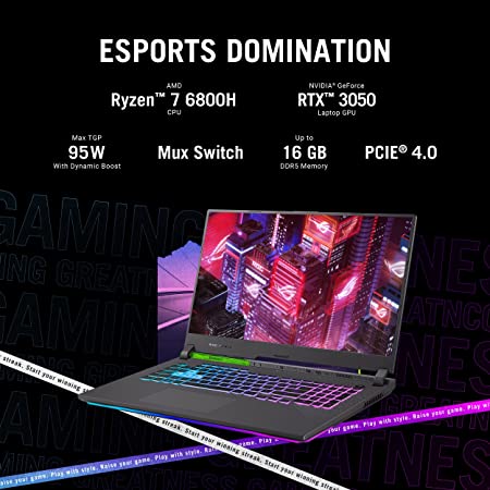 ASUS ROG Strix G17 (2022), 173-inch - Gaming Laptop (16GB/512GB SSD/Windows 11/Green)