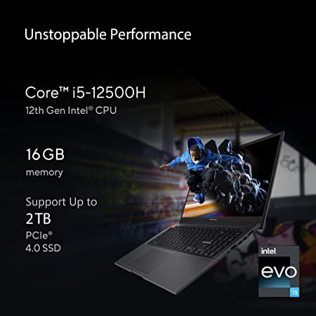 ASUS Vivobook S15 OLED 2022, 156Inches - 12th Gen, Thin and Light Laptop (16GB/512GB SSD)