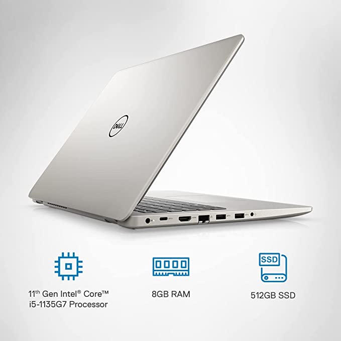 Dell Vostro 14-inch Laptop - Windows 11, MS Office - Intel i5-1135G7  (8GB DDR4, 512GB SSD) -   FHD Screen