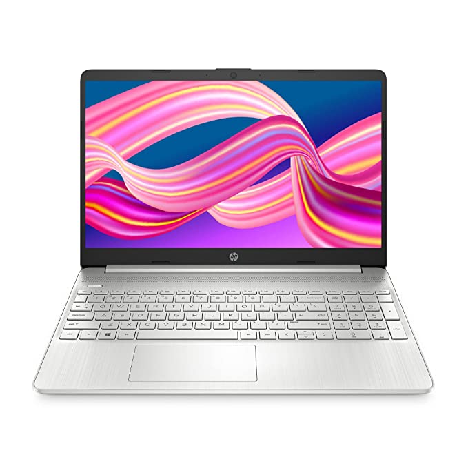 HP 15s- Ryzen 5-5500U 8GB RAM/512GB SSD 156 inch - Micro-Edge Anti-Glare FHD Laptop, Natural Silver